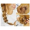 inSowni 40 Pack Bridal Wedding Hair Side Combs+U Shaped Hair Pins Clips Pieces Jewelry Rhinestone Pearl Flower Accessories for Women Brides Girls