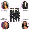 Loose Deep Wave Bundles Human Hair 14 16 18 Inch Brazilian Hair Bundles Loose Wave Unprocessed Virgin Hair Bundles 10A Bundles Human Hair Extensions