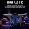 TRILINK Phone Cooler with Rechargeable Battery, Phone Cooling Fan for Gaming Fit All Types of iPhone Android Smartphones, Mobile Phone Radiator with LED Temperature Display/Universal Clamp/RGB LEDs
