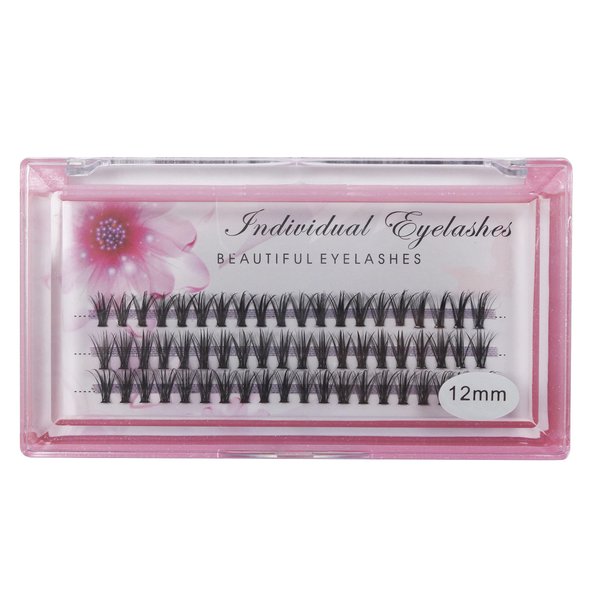 Bodermincer Grafting False Eyelashes 20D Soft 0.07 C Curl Lash Clusters Lash Extension Kit Individual Eyelashes Silk False Eye Lashes Extensions (12mm)