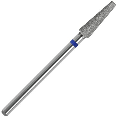 ZIRATONES Diamond Safety Nail Drill Bits Round Top Tapered Electric Nail Drill File Cuticle Cleaner Tool for Acrylic Nails Rotary Nail Drill Machine Manicure Pedicure Polishing (Medium)