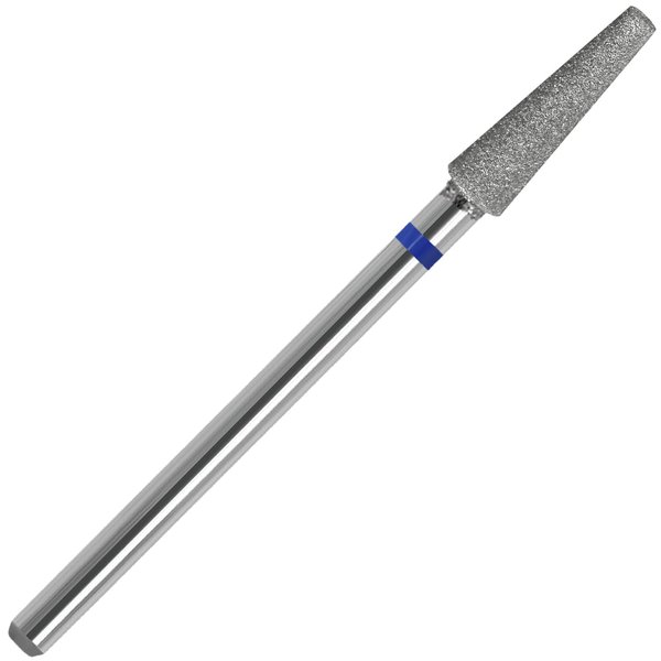 ZIRATONES Diamond Safety Nail Drill Bits Round Top Tapered Electric Nail Drill File Cuticle Cleaner Tool for Acrylic Nails Rotary Nail Drill Machine Manicure Pedicure Polishing (Medium)