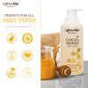 LightenUp Honey, Skin Brightening Body Lotion - 13.5 fl oz / 400 ml - Moisturizing Body Cream on Face, Knees, Elbows, with Shea Butter & Premium Honey