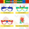 Atiloy 15 PCS Building Blocks Party Favors DIY Creative Building Bricks Glasses for Kids Birthday Carnival Party Games Toys Decorations Supplies