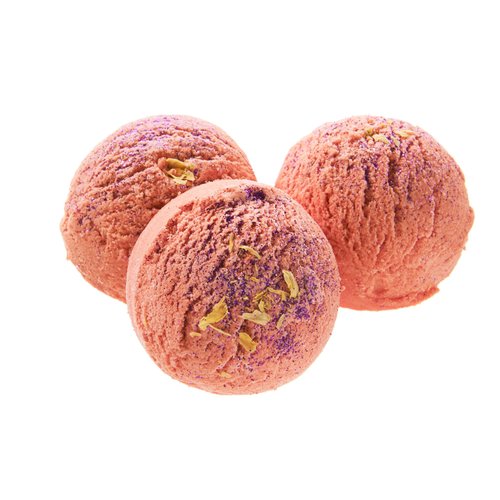 Bath Bomb Products - Bubble Bath Truffles: Raspberry Boom 3 Pack Bath Truffles, 2 Pack 8 oz Raspberry Hand and Body Massage Lotion by Dead Sea Spa Care, Bubble Bath, Bubble Truffles, Bath Truffle