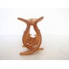 Generic Golden brown hair claw clip with crystals for fine thin hair