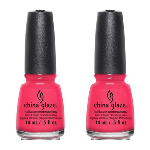 China Glaze Nail Polish, Pool Party, 0.5 oz (Pack of 2)