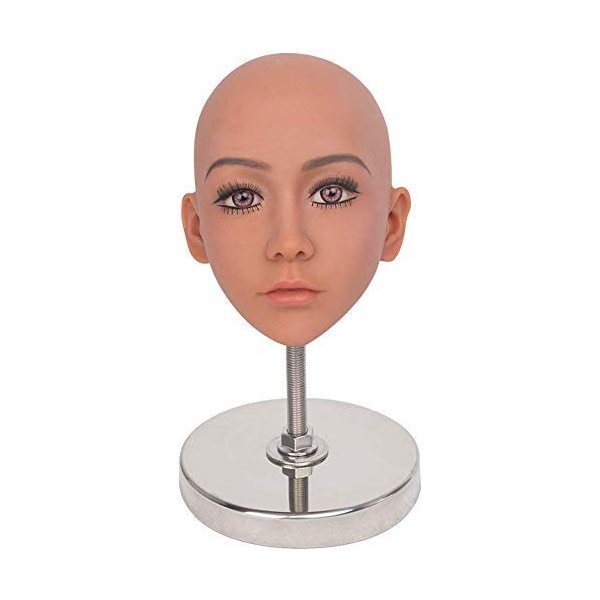 TPE Doll Accessories for Storage Doll Head and Body Durable Tainless Steel Accessories Place Doll Round Tray Doll (Head Stand)