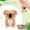 9 Pcs Koala Bear Plush Mini Koala Stuffed Animal Small Koala Bear Keychain Plush Soft Huggable Koala Plush Bulk Toy Forest Stuffed Animals Set for Kids Birthday Party Favors Gifts Award, 4 Inches