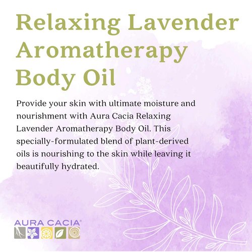 Aura Cacia Body Oil, Relaxing Lavender, 4 Fluid Ounce