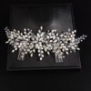 JWICOS Wedding Crystal Hair Combs Bridal Pearl Side Comb Wedding Hair Accessories Bridal Headpieces for Women and Girls