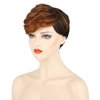 FCHW-wig Short Ombre Hair Wigs For Black Women Short Pixie Cuts Wigs For Black Women Short Straight Black Ladies Wigs Synthetic Short Wigs For Black Women African American Women Wigs (JY-001)