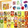 8 PC Thanksgiving Crackers Poppers Party Table Favors No Snap No Popping Fall Thanksgiving Games Activities for Kids Family with Party Hat Joke Gifts Toys Holiday Traditions Prizes