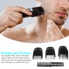 3 Piece Set (9mm 12mm 16mm) Haircut Blade Guards for Philips Norelco Multigroom MG7730 MG7735 MG7745, with Small Beard Comb Black by Huoptl