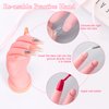 Buqikma Nail Practice Hand for Acrylic Nails, Mannequin Hand for Nails Practice, Flexible Bendable Fake Hand Manicure Nail Practice Hand 1Pcs