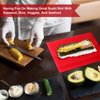 3 Pieces Kitchen Sushi Rolling Mat Non Stick Sushi Making Kit Japanese Plastic Sushi Rolling Maker Homemade for Home Kitchen DIY Sushi Plate Mat