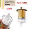 Taiss Gas Inline Fuel Filter, Fits 3/8" Fuel Line,Widely Used In Cars, Motorcycles, Trucks And Gasoline Powered Engines etc.
