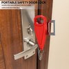 2 Pcs Portable Door Lock, Travel Security Door Lock, Door Safety Locks, for Traveling, Home, Apartment, Hotel Doors, Additional Privacy and Safety, Prevent Unauthorized Entry