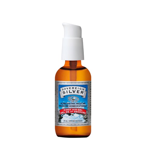 Sovereign Silver First Aid Gel – Homeopathic Medicine, 2oz (59mL) - Be Prepared for Life's Little Mishaps
