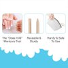 Flowery Birchwood Manicure Sticks, Multi Functional Nail Grooming Wooden Cuticle Pusher, Remover Nail Sticks for Manicure, 6 inches, 5pcs per pack