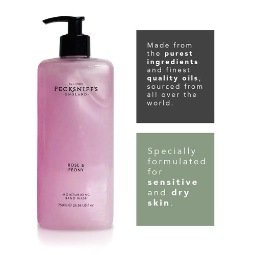 Pecksniff's Classic 750ml Hand Wash Rose & Peony