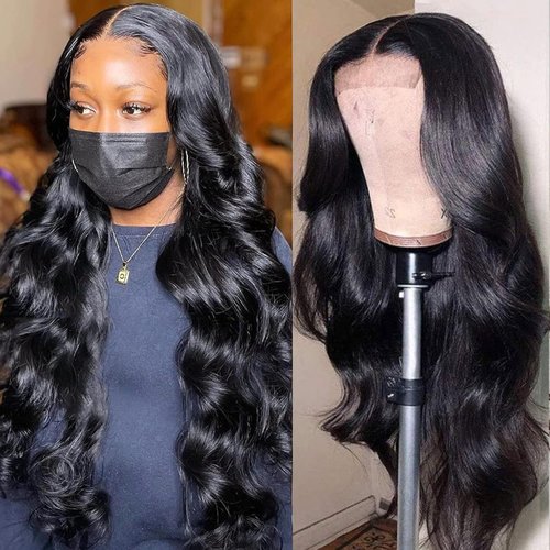 BELIANA 34 Inch Lace Front Wigs Human Hair Body Wave 5x5 HD Lace Closure Wigs Human Hair Pre Plucked 180% Density Glueless Wigs For Black Women Human Hair (Body Wave Wig, 34 Inch)