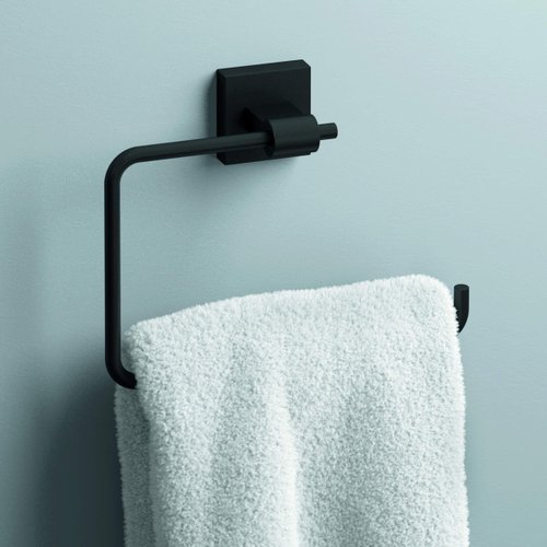 Franklin Brass MAX46-FB Maxted Towel Ring in Matte Black