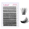 Lash Clusters DIY Eyelash Extensions 168 Clusters Lashes D Curl 0.07 Natural Individual Lash Extensions Mixed Tray False Eyelashes Soft & Strong Thin Band DIY at Home (F34-0.07D, 8-16mm)