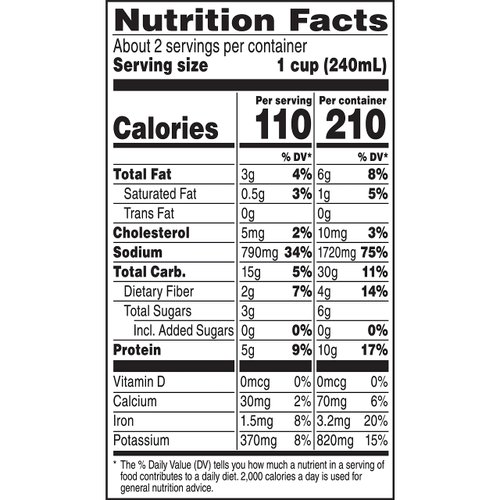 Campbell's Chunky Soup, Manhattan Clam Chowder, 18.8 oz Can