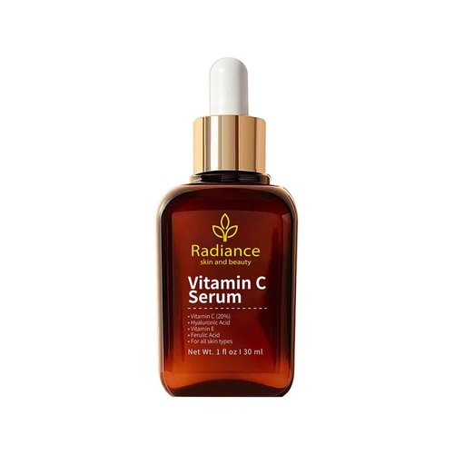 RADIANCE Vitamin C Face Serum with Hyaluronic Acid Vitamin E Ferulic Acid, Aloe Vera Collagen Boost Anti Aging Brightening Serum Dark Spot Serum for Face & Eye Fine Lines Wrinkles Dull Skin 1 fl OZ