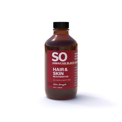 SO Extra Strength Jamaican Black Castor Oil 8oz (236 mL) | 100 Pure Strength Natural Conditioner Moisturizer for Hair & Skin | Strengthen & Restore