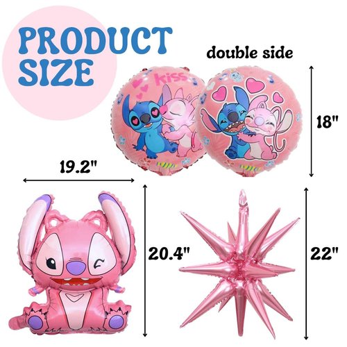 5PCS Cartoon Foil Balloons 18" and 22" Aluminum Foil Balloons Birthday Party Decorations Balloons Party for Party Decor