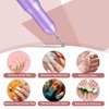 WLLHYF Nail Drill Bits, Ball Shape Nail Cleaner Professional Stainless steel Cuticle Clean Nail Salon Supply Shape Remove Tools for Dead Skin Nail Gel Nails Polishing