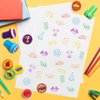 Race Car Party Stamps for Kids, 24Pcs Racecar Wheels Self-Inking Stamps,Goodie Bag Stuffers, TWO Fast Cars Transportation Birthday Party Supplies Favor for Kids,Reward Pinata Fillers Carnival Prizes