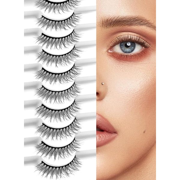 sawkit Classic Lash Extensions – 7-13mm – Fake Eyelashes – Luxurious Natural Mink Lashes Eyelash Extensions – Comfortable and Easy to Apply – High-End Fiber Lashes for Superior Volume
