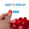 GSE Games & Sports Expert 500 Pieces 3/4-Inch Red Bingo Chips, High-Contrast Transparent Counting Chips for Bingo Games, Parties