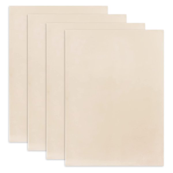 4 Sheets With/Without Brow Double Side Microblading Microshading Tattoo Practice Skin Microblading Microshading Tattoo Supplies For Eyebrow Tattoos Permanent Makeup (4PCS, Without Brow Shapes)
