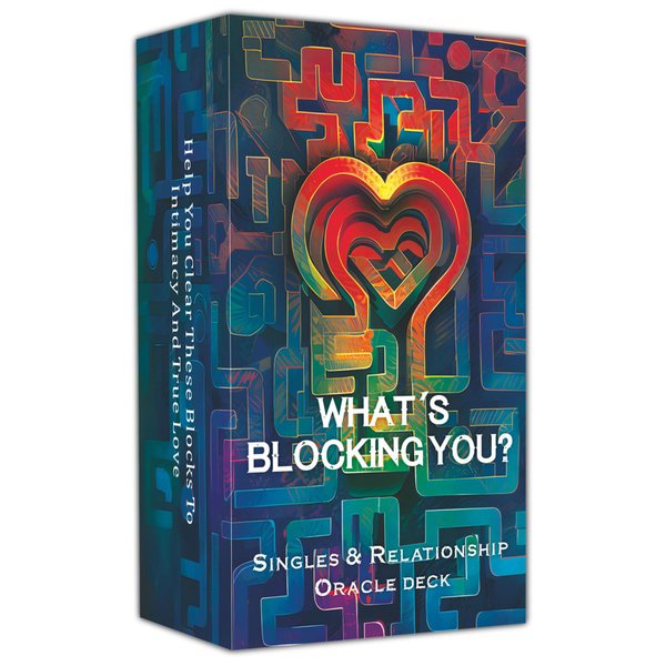 DPEHAKMK What's Blocking You? Love Oracle Cards, Singles Relationship Oracle Deck for Beginners, Uncover Emotional Barriers, Gain Clarity in Love Relationships,Romance, Twin Flame,Soulmate
