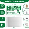 Kadezia 7.8x11.9 Inch “Please Don’t Waste Water” Aluminum Sign – Eco-Friendly Decor for Bathrooms, Kitchens & Public Spaces (058)