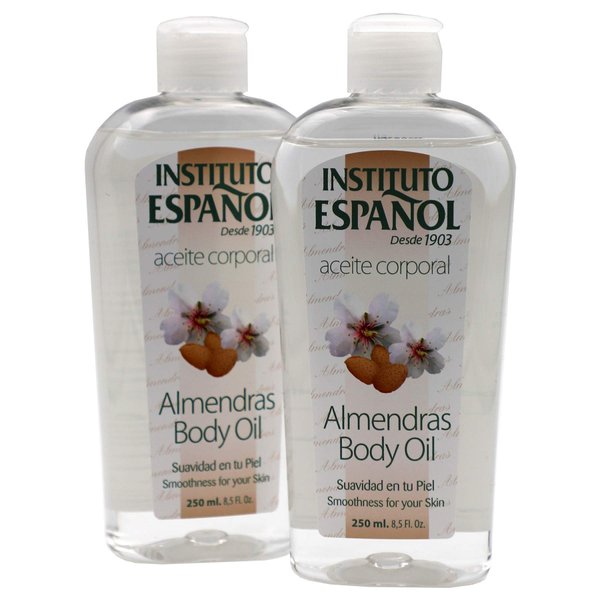 Instituto Español Almond Body Oil, Smoothness for your Skin, 2-Pack Of 8.5 FL Oz each, 2 Bottles