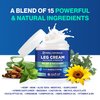 OWELL NATURALS Relief Legs Cream - Fast Acting Maximum Strength Natural with Aloe Vera Vitamin E, Soothing Formula