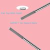 BITNBITH Nail Drill Bit Professional Safety Carbide Nature Nail Buffer Drill Bit 3/32” Cuticle Dead Skin Remover,Nail Prepare Bit Nail Bed File Manicure Two Way Rotate for Home Salon,3XF-Flat