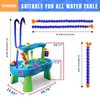 Veneibe Water Table Pump, Pump and Splash Shady Oasis, Summer Outdoor Splash Table Toys for Kids, Water Table Accessories (Double Tube)