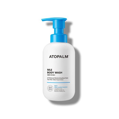 ATOPALM MLE Body Wash 10.1 Fl. Oz, 300ml, Gentle Body Wash, Hypoallergenic Cleanser for Dry Sensitive Skin with Cica Extract, Sulfate-Free, Paraben-Free, Moisturizing Cleansing Foam, Kbeauty