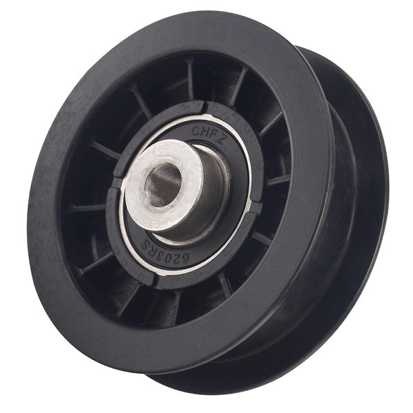 Karbay 539110311 Lawn Tractor Idler Pulley Replacement Compatible with Husqvarna Craftsman Poulan Zero-Turn Mower 14259 84005748-3/8" ID & 3-1/2" OD (1 Pack)