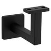 National Hardware N830-524 Reed Handrail Bracket, 1 Count (Pack of 1), Matte Black