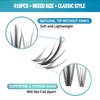 ETVITE Individual Lashes Eyelash Extensions 3D Clusters, Soft Natural Lightweight Handmade, Volume Individual Lashes Daily Use (Fishtail & Spike Lashes 10mm）