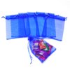 Dealglad® 100pcs Drawstring Organza Jewelry Candy Pouch Party Wedding Favor Gift Bags (6x8, Royal Blue)