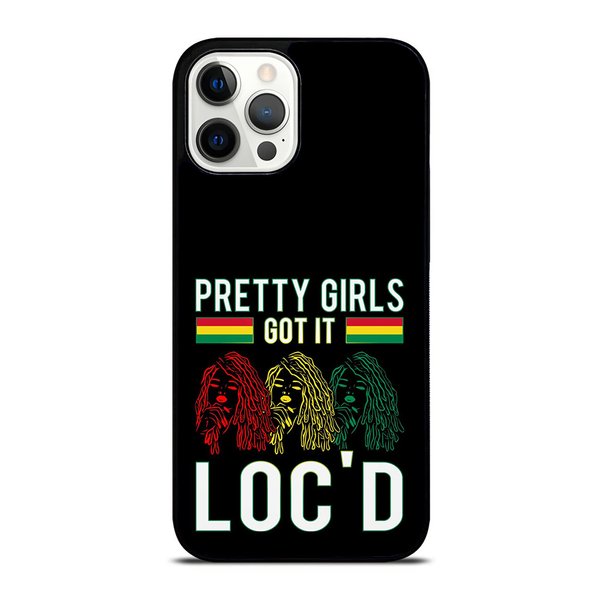 Pretty Girls Got It Loc_d Hair Afro Lover Melanin Dreadlock Case - Compatible with 14 13 12 11 X XS XR 8 7 6 6s Plus Mini Pro Max - (14 Pro)