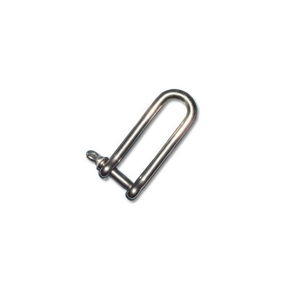 Nautos 13.423-LONG DEE Stainless Steel Shackle-Eye Screw PIN- 10MM (3/8") PIN -Sailboat Hardware
